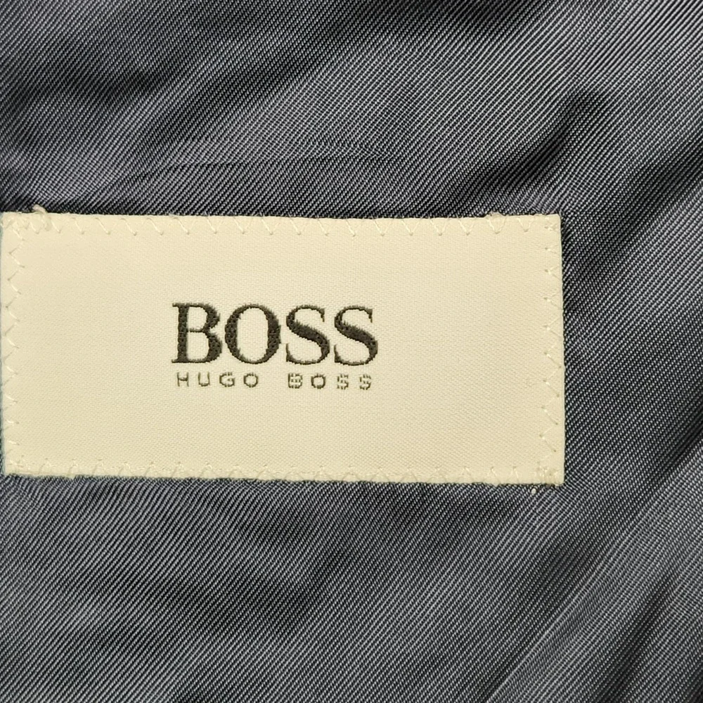 Hugo Boss Blazer Mens 42 Blue Gray Italian 100% Cashmere Cerruti 1881 Sport Coat